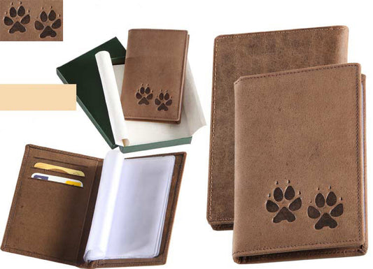 Dokumentenetui mit Hundepfoten