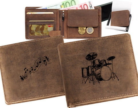 Portemonnaie Musiker Schlagzeug