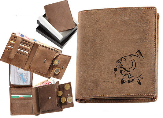 Geldbörse Angler Karpfen und Boilies