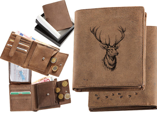 Geldbörse Jäger Hirschkopf