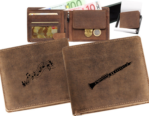 Portemonnaie Musiker Klarinette
