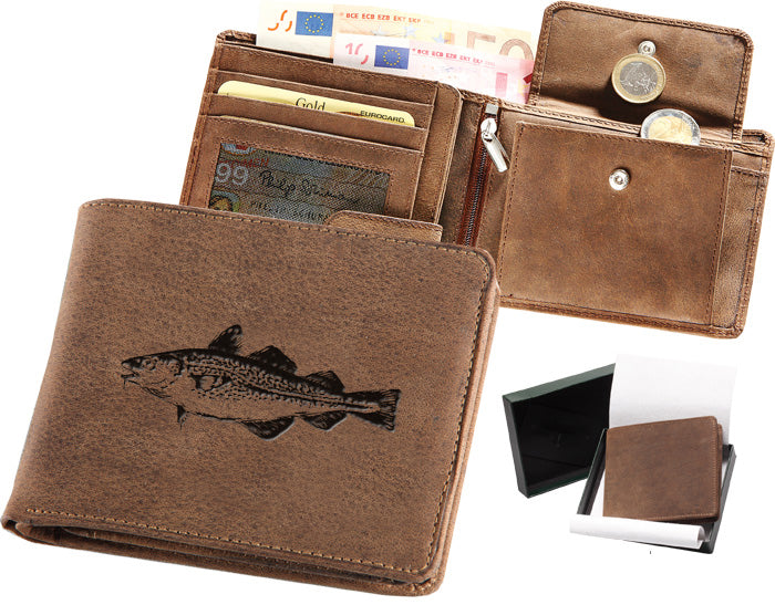 Geldbörse Angler Dorsch
