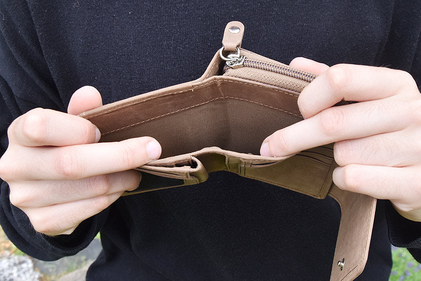 Damengeldbörse 8170 Schmetterlinge BRAUN