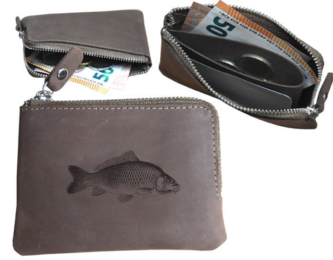 Geldbeutel Angler Karpfen
