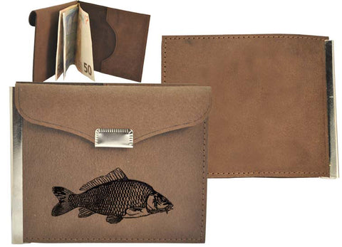 Geldbörse Angler Karpfen