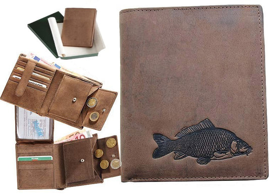 Geldbörse Angler Karpfen