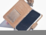 Braune Leder Handyhülle für Samsung Galaxy S24 Ultra S928B