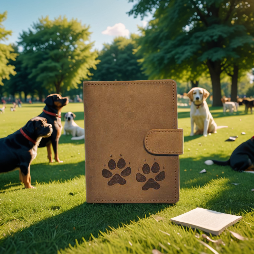 Damen Geldbörse mit Hundepfoten