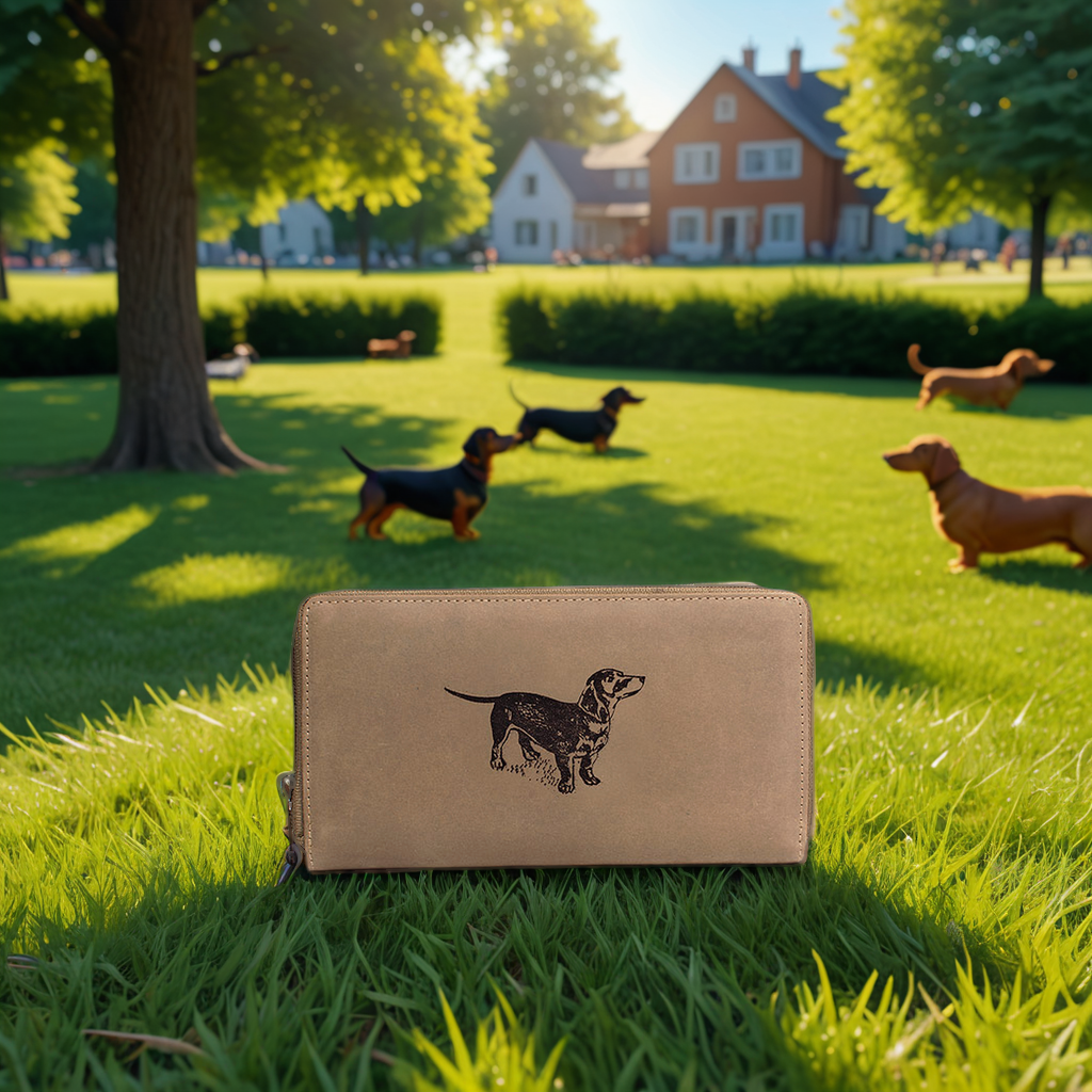 Portemonnaie Schwarzer Dackel