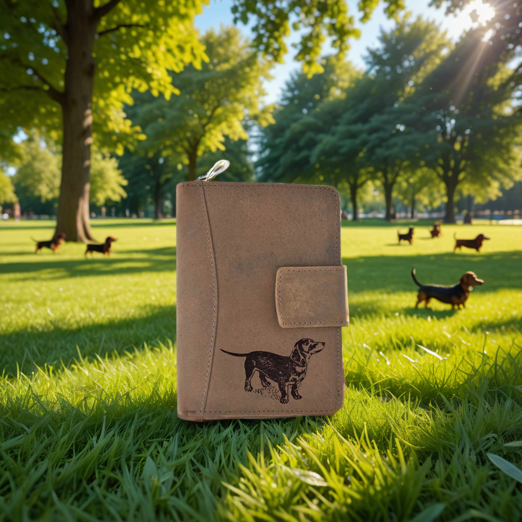 Brieftasche 42 Schwarzer Dackel