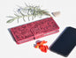 Damen Leder Handyhülle für iPhone 16 Pro - Damascena Rose