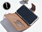Braune Leder Handyhülle für iPhone 14 Mini