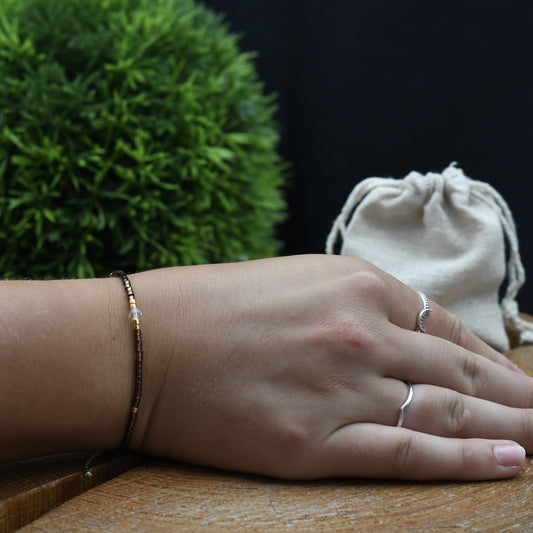 Miyuki ARMBAND Demeter - braun