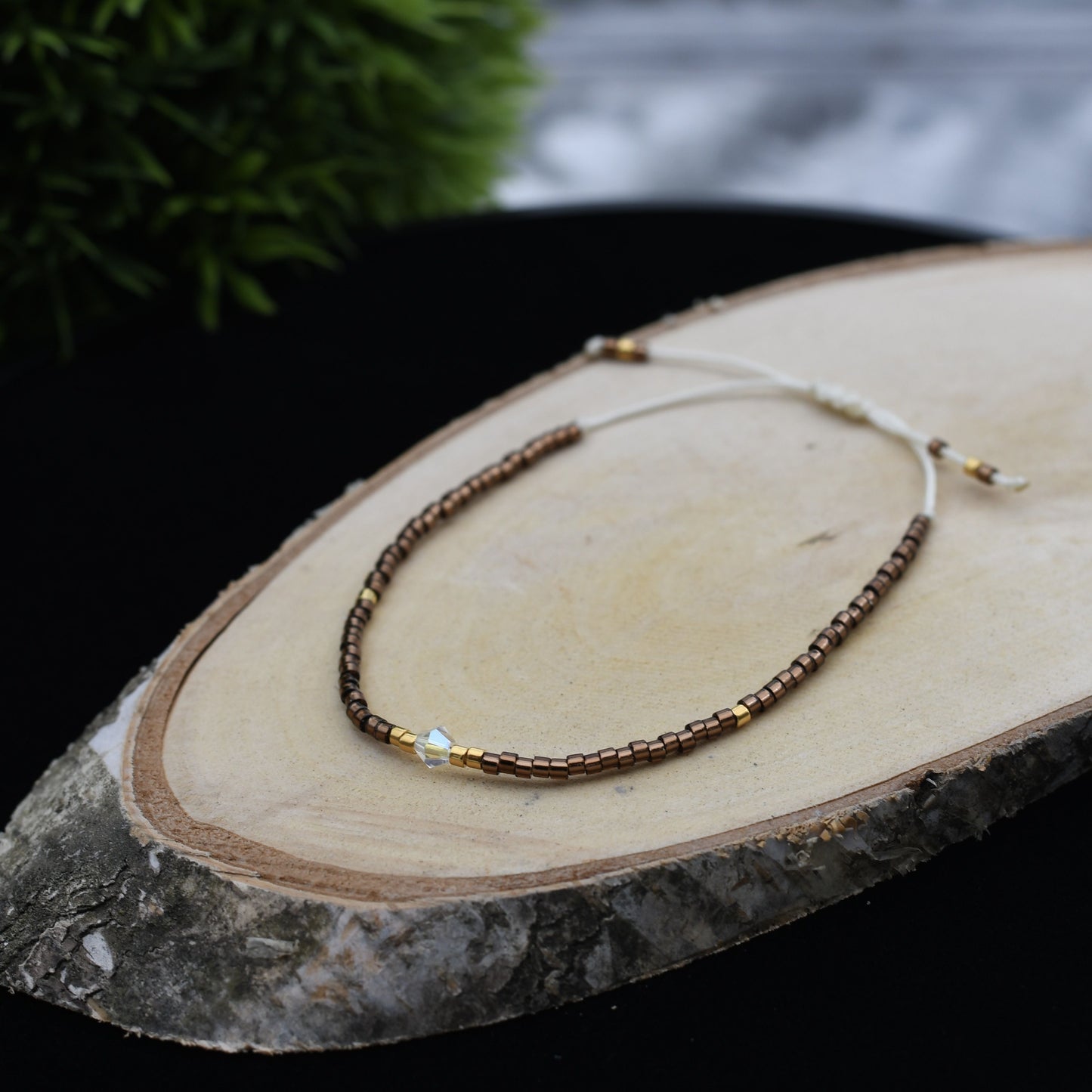 Miyuki ARMBAND Demeter - braun