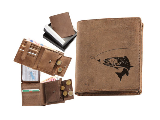 Geldbörse Angler Forelle 2