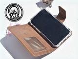 Braune Leder Handyhülle für Xiaomi Poco X3 Pro