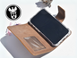 Braune Leder Handyhülle für iPhone 14 Pro Max