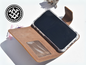 Braune Leder Handyhülle für iPhone 14 Mini