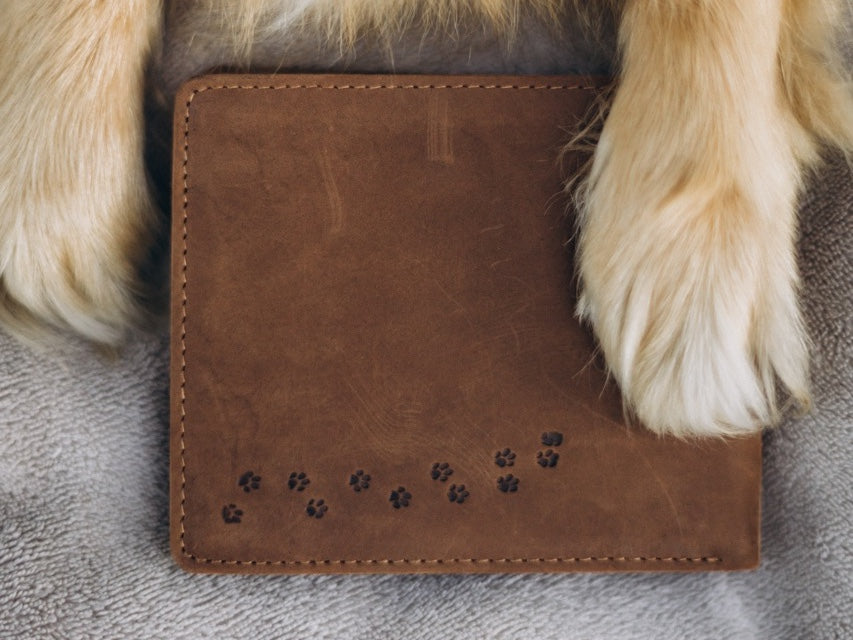 Portemonnaie Jäger mit Hundepfoten