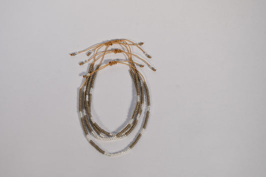 Miyuki ARMBAND Saturn - braun