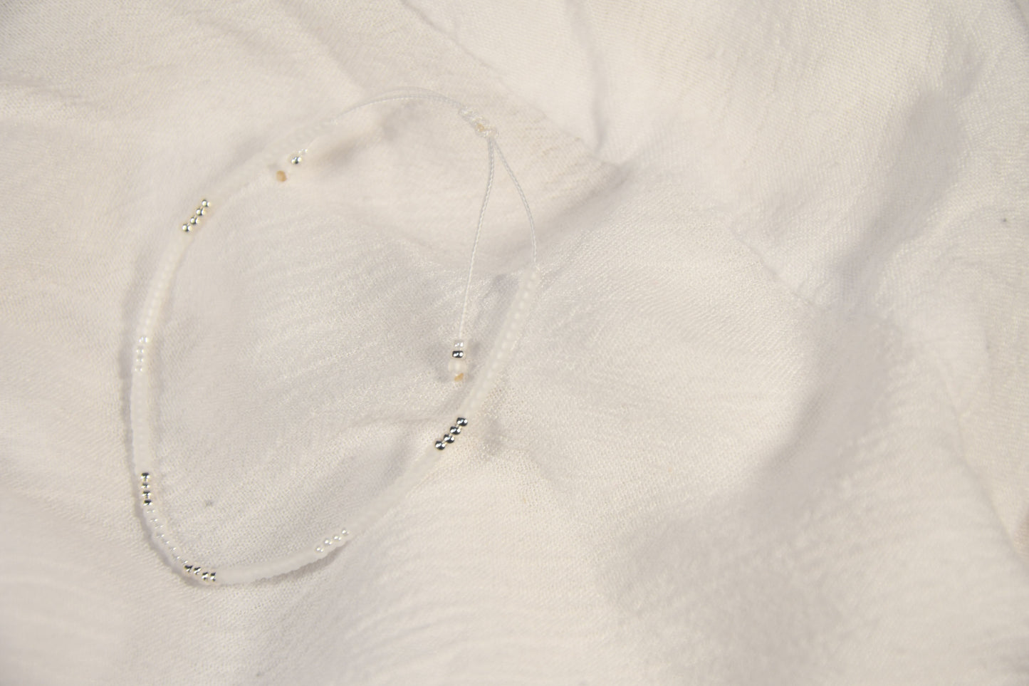 Miyuki ARMBAND Erde - weiß