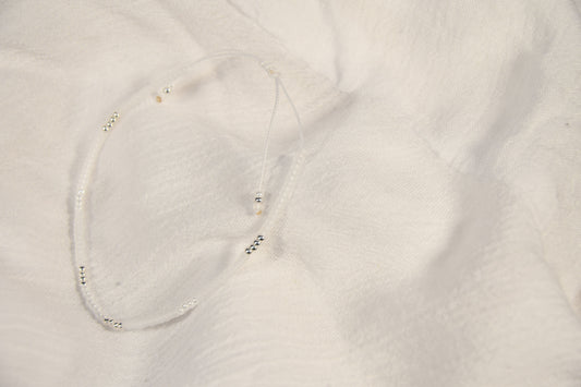 Miyuki ARMBAND Erde - weiß