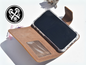 Braune Leder Handyhülle für iPhone 14 Pro Max