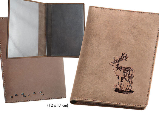 	Lederhülle für Jagdschein Damhirsch