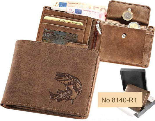 Geldbörse Angler Hecht