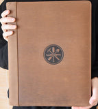 Leder A4 - Schreibmappe / Mappe Glaser