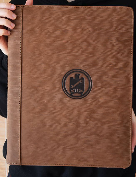 Leder A4 - Schreibmappe / Mappe KFZ/Mechatroniker