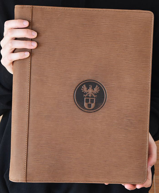 Leder A4 - Schreibmappe / Mappe Maler