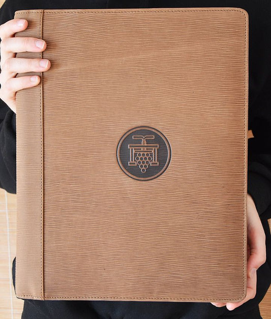 Leder A4 - Schreibmappe / Mappe Winzer