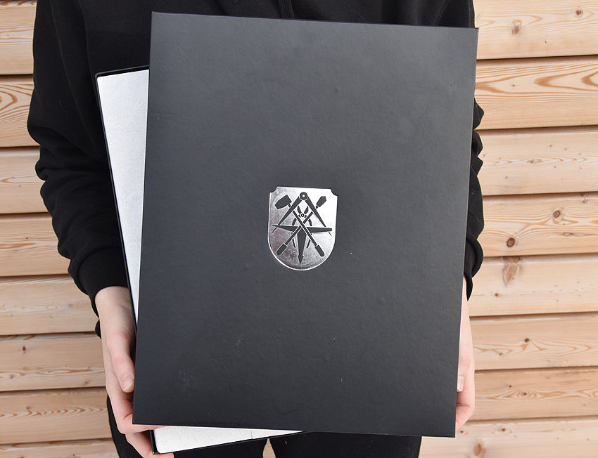 Leder A4 - Schreibmappe / Mappe Klempner