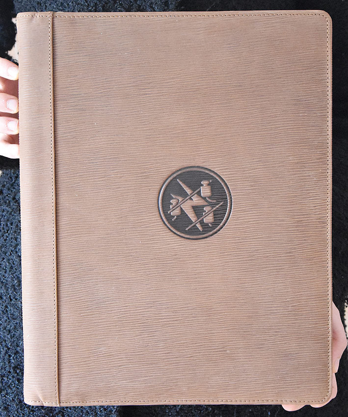 Leder A4 - Schreibmappe / Mappe Elektriker / Elektriker