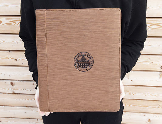 Leder A4 - Schreibmappe / Mappe Fliesenleger