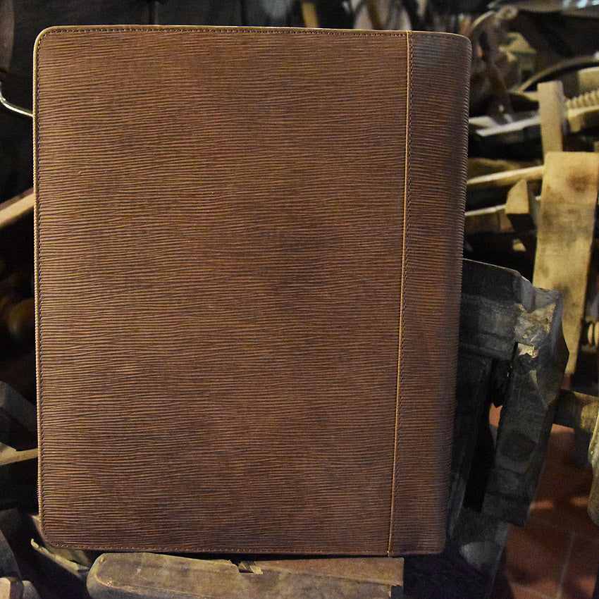 Leder A4 - Schreibmappe / Mappe Baugewerbe