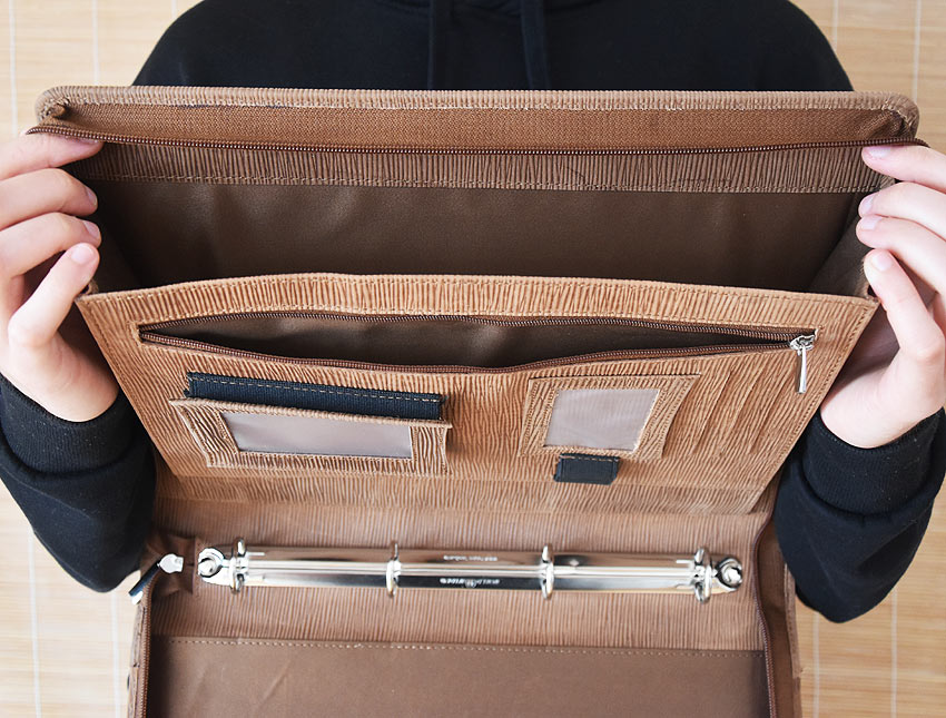 Leder A4 - Schreibmappe / Mappe Stuckateur