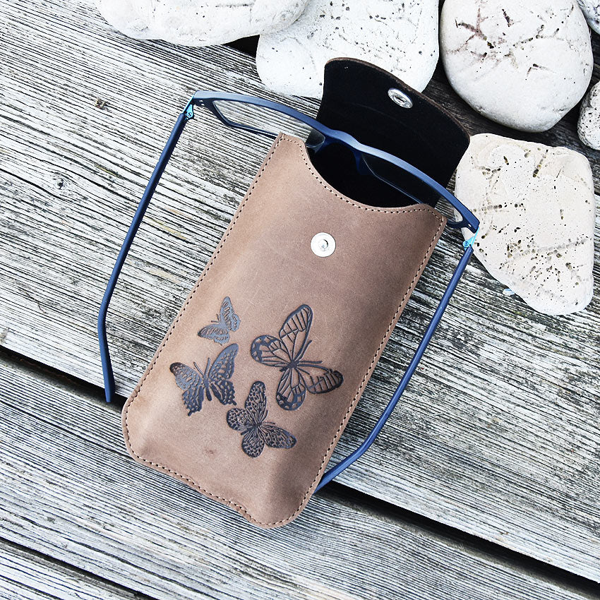 Brillenetui Schmetterlinge