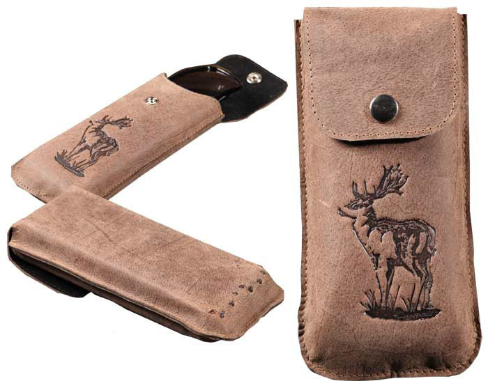 	Brillenetui Jäger Damhirsch