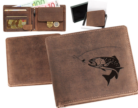 Geldbörse Angler Forelle 2