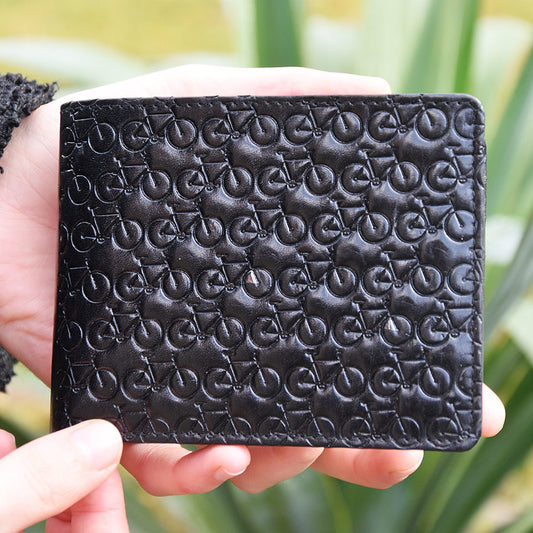 Geldbörse "Auf dem Rad" schwarz