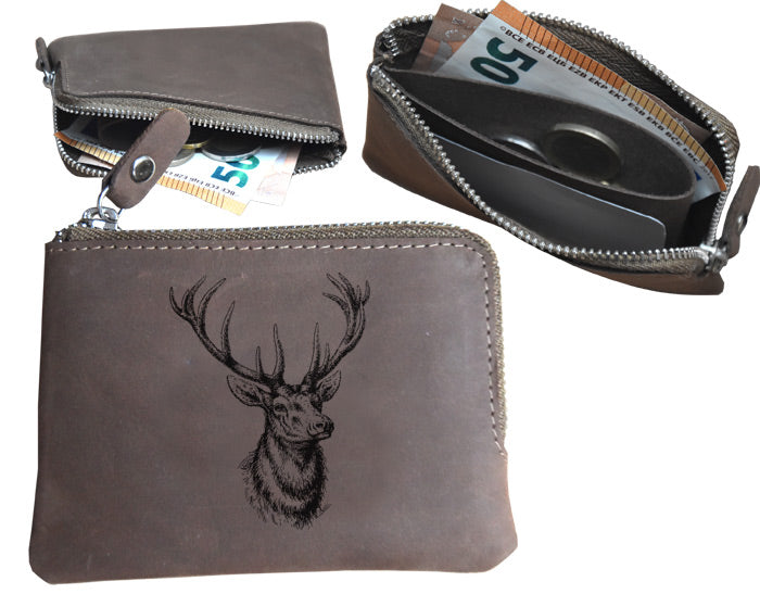 	Geldbeutel Jäger Hirschkopf