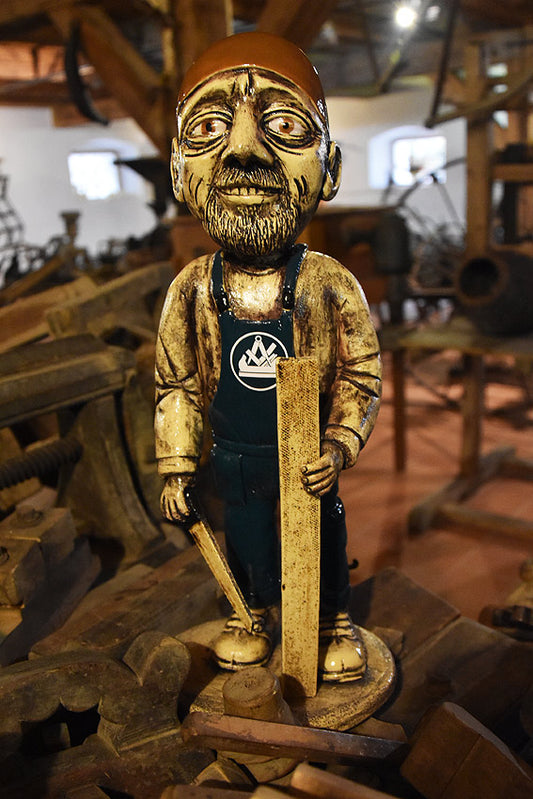 Dekofigur „Zimmerer“