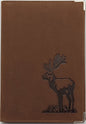 Lederhülle für Jagdschein Hirsch