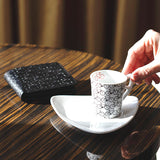 Geldbörse "Auf dem Rad" schwarz + Tasse